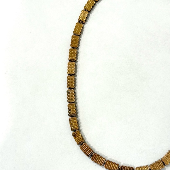 Vintage Antique Book Chain 18” Reversible Rolled Gold Plated Necklace - Picture 8 of 16